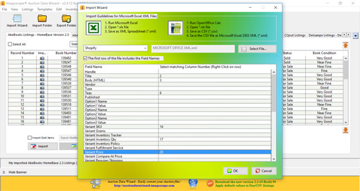 Windows 7 Auction Data Wizard 2.20.42.122 full